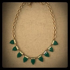 Stella & Dot Emerald Eye Candy Necklace